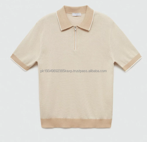 Chemise polo 100% coton, coupe ample, broderie, motif uni, style décontracté, livraison DDP, chemises polo pour hommes - Product Image 4