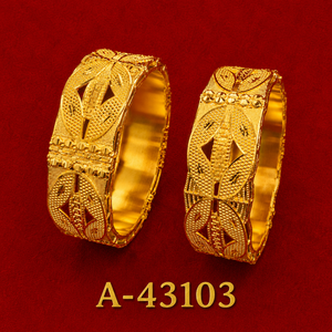 Classic Tibetan Silver Silver Plated <b>Bangles</b> for Women Wedding Ethnic Flower Design A-43099 - Product Image 4