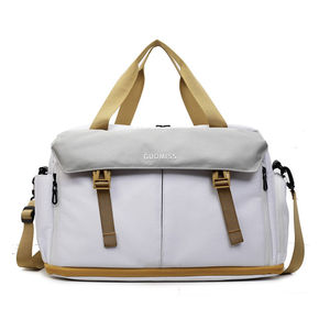 Sac de voyage décontracté pour l'extérieur, sac de week-end multi-poches, bandoulière amovible, léger, extensible, fermeture éclair en nylon, unisexe - Product Image 3