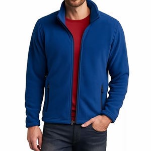 Chaqueta de Forro Polar para Hombre con Logotipo Personalizado, Chaqueta de Invierno con Cierre Completo, Abrigo Polar Sherpa, Ropa Casual para Exteriores Resistente al Viento, Venta al Por Mayor OEM - Product Image 1
