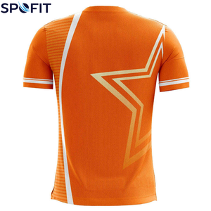 เสื้อฟุตบอลแบบยูนิเซ็กซ์ ออกแบบเองได้ ผลิตจากโพลีเอสเตอร์ 100% ป้องกันแบคทีเรีย แห้งเร็ว พิมพ์ชื่อทีมแบบซับลิเมชั่น จัดส่งรวดเร็ว - Product Image 4