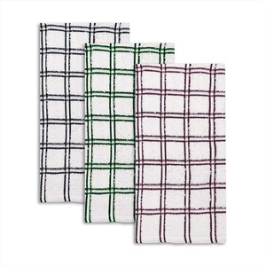 Serviette de cuisine Terry Design avec motif à carreaux teint en fil, de haute qualité, super absorbante, séchage rapide, pour usage en cuisine. - Product Image 6