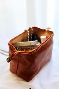 Trousse de Toilette en Cuir Véritable pour Homme, Trousse de Voyage, Trousse de Rasage, Organisateur, Logo Personnalisé en Relief, Vente en Gros TYG-0210 - Product Image 3