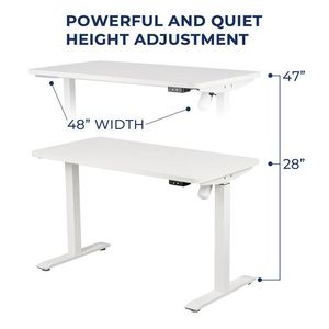48X24 pollici bianco elettrico in piedi scrivania altezza regolabile Sit-Stand Computer casa ufficio scrivania tutto pezzo-per l'home Office - Product Image 4