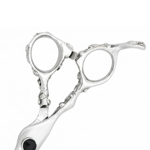 High Quality Barber Hair <b>Scissors</b> Decorative <b>Floral</b> Design Professional Salon Hairdressing Shears Manufacture In Pakistan - Product Image 5
