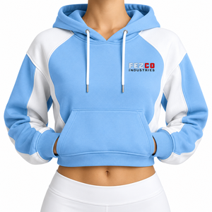 Sudadera Deportiva Corta para Mujer y Estilos de Vida Activos, Top Corto con Capucha para Mujer, Fabricante de Tops, Nuevo y Elegante - Product Image 1