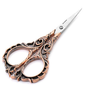 Ciseaux de couture exquis de petite taille pour salon de beauté, ensemble de ciseaux à broder vintage en acier inoxydable - Product Image 1