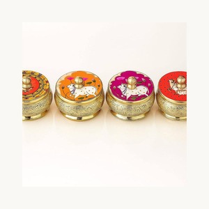 Elegant Metal Dry Fruits <b>Box</b> Set New Design Stylish Customized Serving <b>Box</b> New Arrival Luxury Gift <b>Hamper</b> Container Set - Product Image 5
