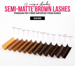 อุปกรณ์ต่อขนตาปลอม Charmlash ขายส่ง ถาดขนตาสีน้ำตาล ขนตาปลอมธรรมชาติ - Product Image 6