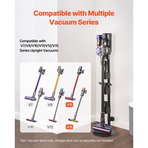 Supporto per aspirapolvere stabile compatibile con gli aspirapolvere verticali della serie V7-V15, accessorio per mobili da soggiorno - Product Image 2