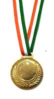 Médailles d'or, d'argent et de bronze avec rubans, médailles de 1ère, 2ème et 3ème places pour les événements sportifs et les compétitions, lot de 3