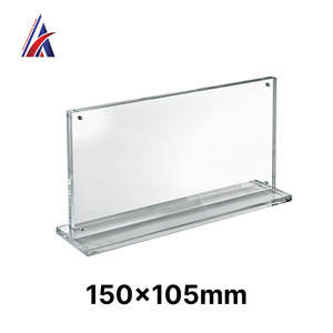 Top Supplier Clear <b>Acrylic</b> Magnetic T Stand 150x50x105mm <b>Block</b> Sign Holder Photo Frame Counter Display Home Decor OEM Factory - Product Image 6