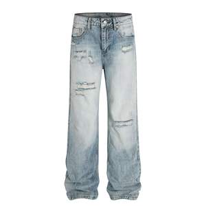 Jeans ajustados a precio de fábrica, fabricante de jeans personalizados con tela vaquera elástica para colecciones minoristas de pantalones para hombre en todo el mundo. - Product Image 4