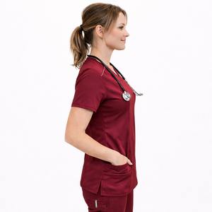 Uniforme Quirúrgico Unisex 2026 de Tela Elástica de Jersey de Spandex/Poliéster con Detección de Agujas y Fusión Sin Costuras, Proveedor OEM ODM al por Mayor - Product Image 4