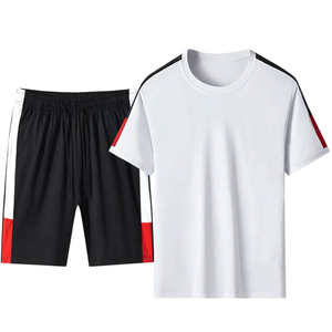 สินค้ามาใหม่ประจำฤดูร้อนปี 2025 เสื้อยืดลำลองสำหรับผู้ชาย ลายดอกไม้ ชุดสองชิ้น ผ้าฝ้าย 100% ผลิตในปากีสถาน - Product Image 1