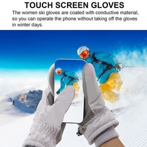 Mitaines de ski d'hiver personnalisées, imperméables, coupe-vent, mitaines de snowboard, thermiques, chaudes, en polyester, unisexes, gants de sport, pour l'extérieur, par temps froid - Product Image 4