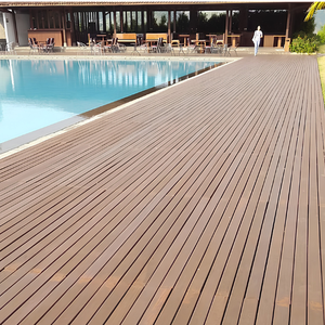 Bengkirai Modern Wood Planks with Click Installation for Pool & Exterior <b>Decking</b> Eco-Friendly Waterproof Anti-Slip - Product Image 5
