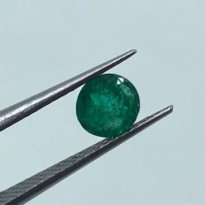 Émeraudes vertes naturelles de Zambie, coupées rondes, pierres brutes, 5,50 mm, 0,70 ct, qualité supérieure - Product Image 1