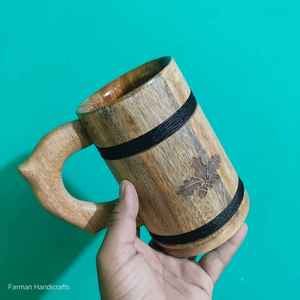 Taza de Madera de Mango Natural Hecha a Mano, Taza Rústica para Té y Café, Vajilla de Madera Duradera a un Precio Accesible - Product Image 6