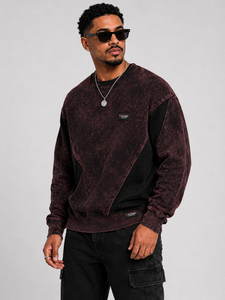 Sweat-shirt homme délavé à l'acide, style vintage, doux, respirant, coupe décontractée, streetwear moderne, le plus vendu - Product Image 3