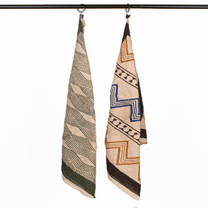 Bandana carré en coton de luxe, écologique et fait main, style bohème, imprimé au bloc à la main, respirant, unisexe, pour le cou et les voyages - Product Image 1