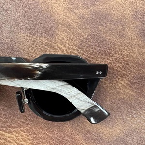 Nuevas Monturas de Gafas de Sol Ópticas de Cuerno de Búfalo Ecológicas y Naturales de ILAHI, Hechas a Mano, Modernas, Estilo Feng Shui, Forma Cuadrada, Love Angel - Product Image 6