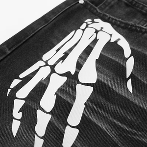 Pantalones Cortos de Mezclilla Personalizados OEM para Hombre, Estilo Casual de Pierna Ancha, Ropa de Marca Privada - Product Image 4