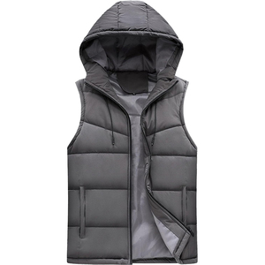 Custom Puffer Vest Warm Winter Casual Clothes <b>Padded</b> Waistcoat Waterproof Outdoor Street Wears Hooded Puffer Vests Gilets - Product Image 1