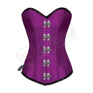 Women's Blued-Denims Jeans-Breathable Leather Fashion Gothic-Corset Gothic Corset Fashion Retro-<b>Goth</b> Steampunk-Corset - Product Image 3