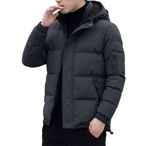 Custom Mens Reversible Puffer Jacket Winter Warm Padded <b>Coat</b> Fashion Streetwear Outerwear OEM Wholesale Factory - Product Image 2