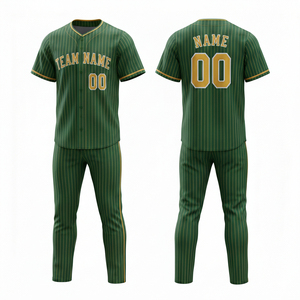Maillot de baseball personnalisable respirant à col en V et pantalon uniforme – Vêtements de sport sublimés imprimés de haute qualité - Product Image 6