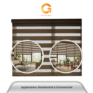 Mejor Proveedor de Persianas Zebra Semiopacas Color Marrón Oscuro ZB9113 198x183cm para Hogar y Oficina, Superventas en Malasia, Calidad OEM B2B - Product Image 4