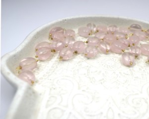 Connecteurs de breloques en quartz rose doux plaqué or 18 carats pour la fabrication de boucles d'oreilles, bracelets et colliers - Product Image 4