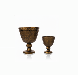 Modern Antique <b>Gold</b> Aluminum <b>Ice</b> <b>Bucket</b> Stand | Premium for Wine Cooler Floral Pattern 3L Capacity for Hotels Restaurants - Product Image 6