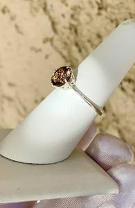 Moissanite 3CT Yellow Champagne Round Cut <b>Solitaire</b> <b>Ring</b> Authentic 925 <b>Silver</b> Fine Jewelry Romantic Style For Engagement - Product Image 3