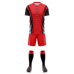 Conjunto de Uniforme de Fútbol Personalizable y Duradero, Ropa Deportiva de 2 Piezas con Impresión por Sublimación, 100% Poliéster, Servicio OEM - Product Image 1