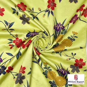 Fabricant de tissus en satin japonais imprimés, vêtements sur mesure, textiles de mariage, fournisseur en gros d'exportation - Product Image 3