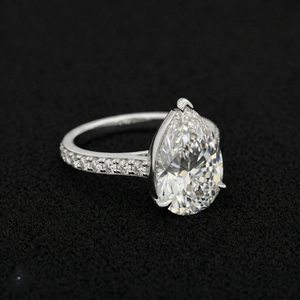 Anillo de Diamantes de Platino de Alta Gama, Joyería Fina Elegante para Bodas, Fiestas y Ocasiones Especiales - Product Image 3