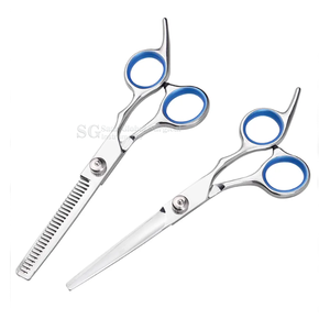 Ensemble de ciseaux professionnels pour droitiers en acier inoxydable tranchant avec 30 dents pour les ciseaux de barbier et la coupe de cheveux en salon de beauté - Product Image 2