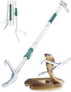 Professional Reptile Snake Tongs Stick Collapsible Rattlesnake Catcher <b>Grabber</b> <b>Tool</b> Safe Handling Device Durable Stainless Steel - Product Image 1