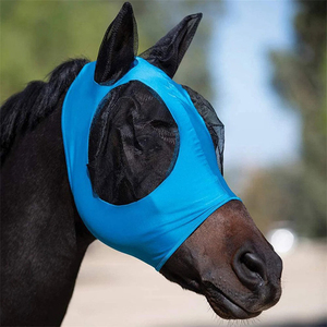 Filet d'oreille pour cheval personnalisable en maille, protection extérieure équestre contre les mouches et les moustiques, bonnet/voile, prix de gros - Product Image 3