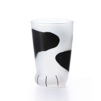 Gobelet en verre givré imprimé de qualité japonaise coconeco pour les amoureux des chats, idéal pour le thé glacé, le jus d'orange, le lait