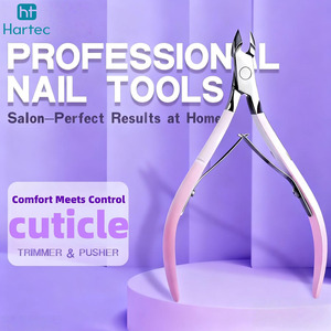 Cortacutículas Ergonómico con Mango Rosa Claro, Agarre Suave, Acero Inoxidable Afilado, Diseño de Mango Confortable para Uso Prolongado - Product Image 2