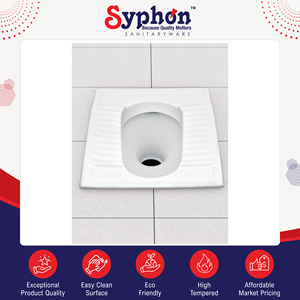 Fabricant leader de sanitaires en céramique blanche de qualité exceptionnelle, toilettes à la turque à prix de gros attractifs - Product Image 2