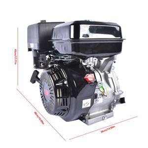 Motore a Benzina 4 Tempi 15HP 420cc Nero con Albero Orizzontale OHV Avviamento a Strappo per Go Kart e Spaccalegna - Nuovo - Product Image 4