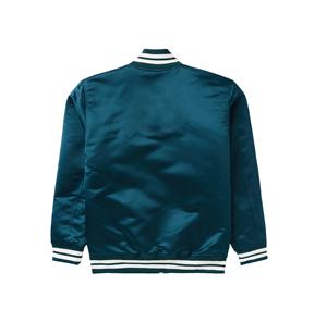 Vestes bomber pour hommes en polyester satiné, épaisseur standard, respirantes, personnalisées en gros, fermeture éclair, vêtements de sport - Product Image 2