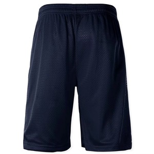 <b>Men</b> Solid Color Polyester Mesh Shorts Regular Fit Breathable Swim <b>Trunk</b> Navy Blue - Product Image 3