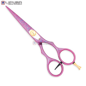 Tijeras de Peluquería de Acero Inoxidable Duraderas, Color Dorado Titanio de Calidad Profesional, Cuchillas Afiladas, Herramienta de Belleza - Product Image 2