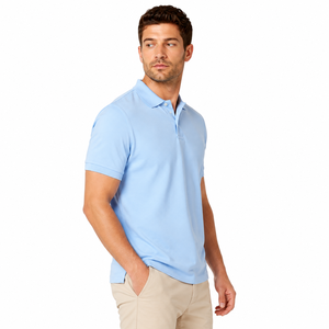 Polo homme en tissu doux et respirant, idéal pour un usage quotidien, coupe confortable, look élégant pour les hommes modernes. - Product Image 4