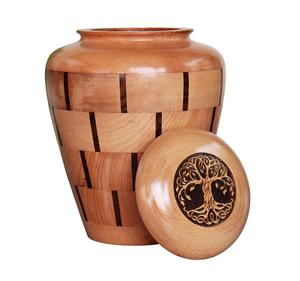 Wooden <b>Urn</b> for Ashes Handcrafted Wooden Cremation <b>Urn</b> for Human Ashes <b>Large</b> Keepsake Memorial <b>Urn</b> for Adults - Product Image 5